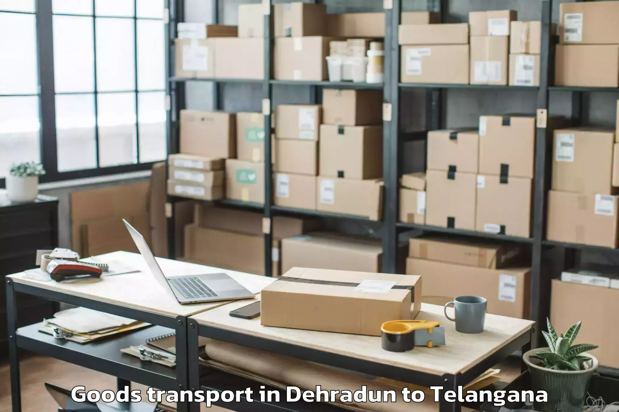 Trusted Dehradun to Navipet Goods Transport